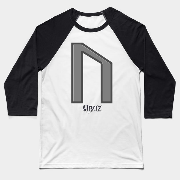 Uruz Rune Baseball T-Shirt by GodiLimeg